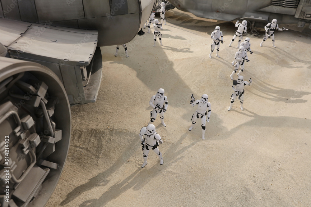Fototapeta premium Dec 11 2015 the army of miniature scale model Stormtroope