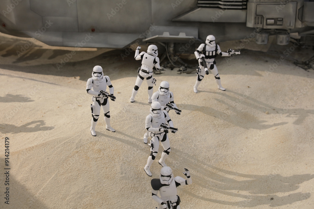 Fototapeta premium Dec 11 2015 the army of miniature scale model Stormtroope