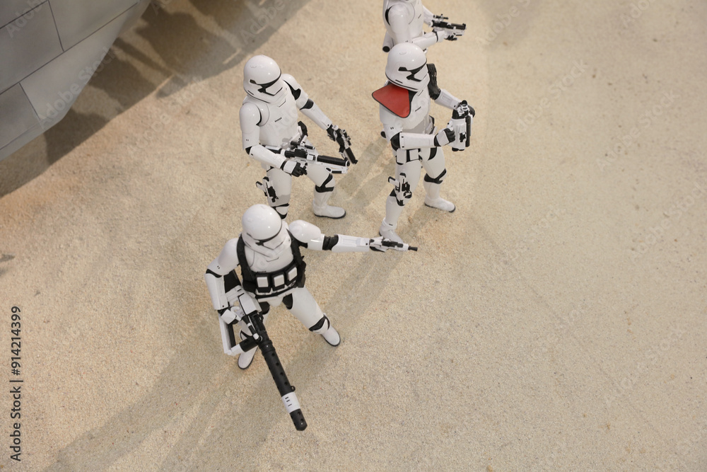 Naklejka premium Dec 11 2015 the army of miniature scale model Stormtroope