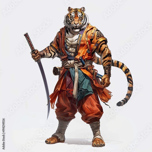 Anime Tiger Warrior