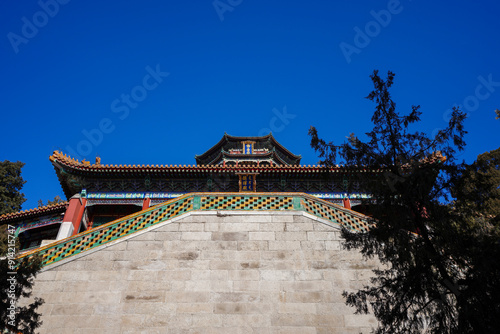 The Tower of Buddhist Incense in Wanshou Mountain, Summer Palace. photo