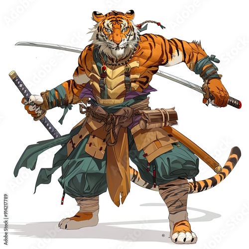 Anime Tiger Warrior