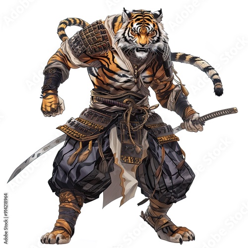 Anime Tiger Warrior