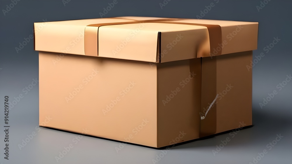 Obraz premium 3D Mockups, 3D Box Packing Mockups Without Label, Box Packing , Box Mockups ,White Color Box Mockups, packing box mockups