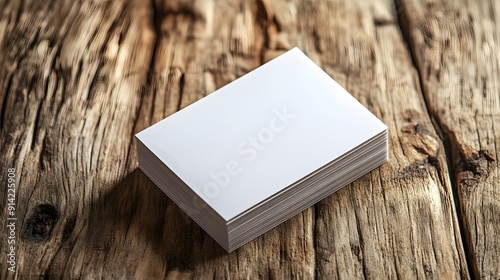 Minimalist Business Cards. Professional and clean design concept photo