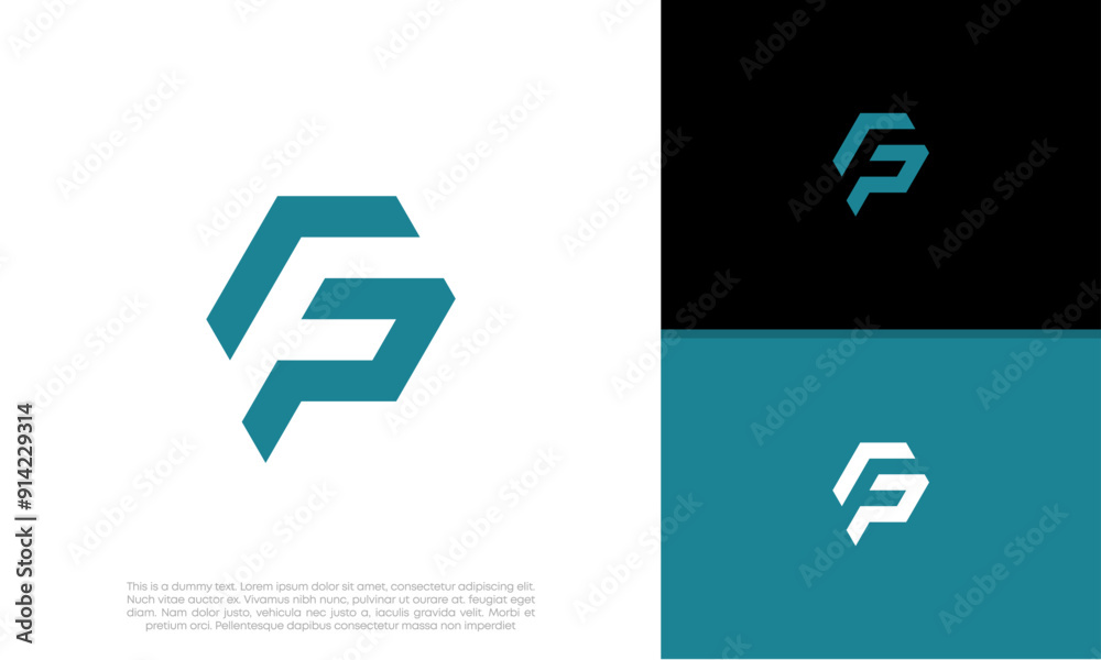 Initials F. FG logo design. Initial Letter Logo. Innovative high tech logo template. Initials F. FG logo design. Initial Letter Logo. Innovative high tech logo template.