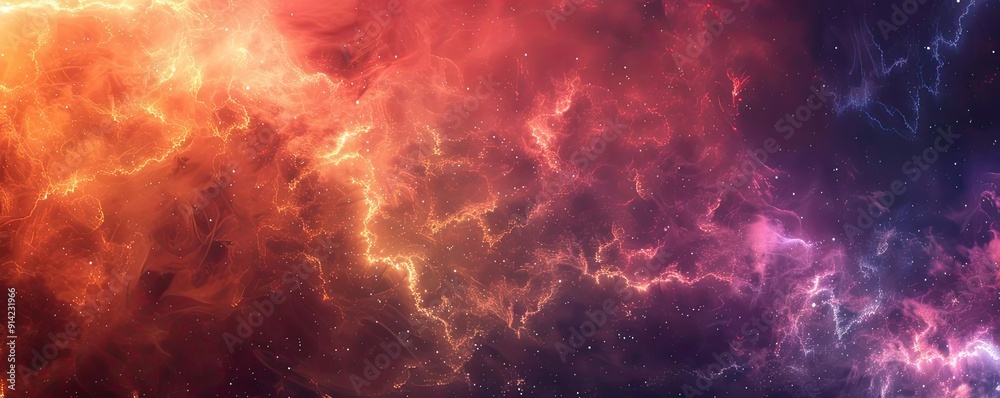A vibrant cosmic nebula with vivid colors and intense light streaks, creating a captivating and ethereal space scene. A vibrant cosmic nebula with vivid colors and intense light streaks, creating a captivating and ethereal space scene.