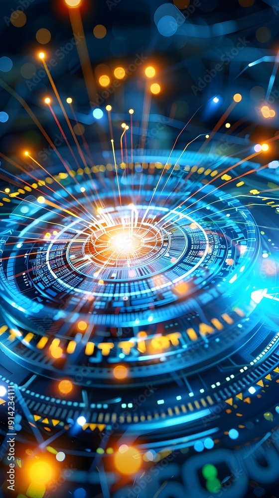 Abstract Futuristic Technology Background. Abstract Futuristic Technology Background.