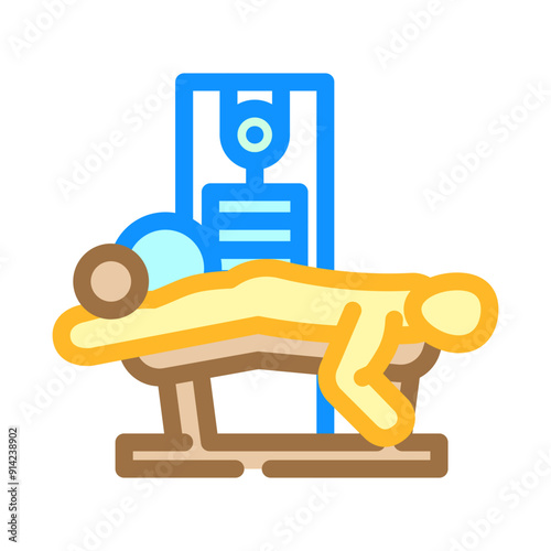overhead press fitness exercise arm color icon vector. overhead press fitness exercise arm sign. isolated symbol illustration