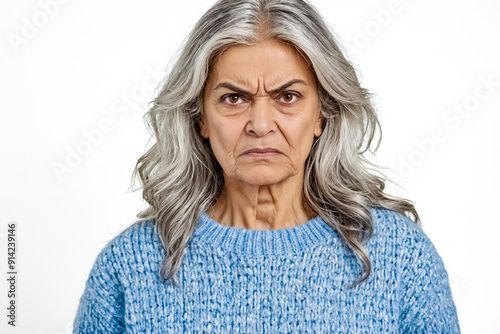 Angry Senior Woman photo