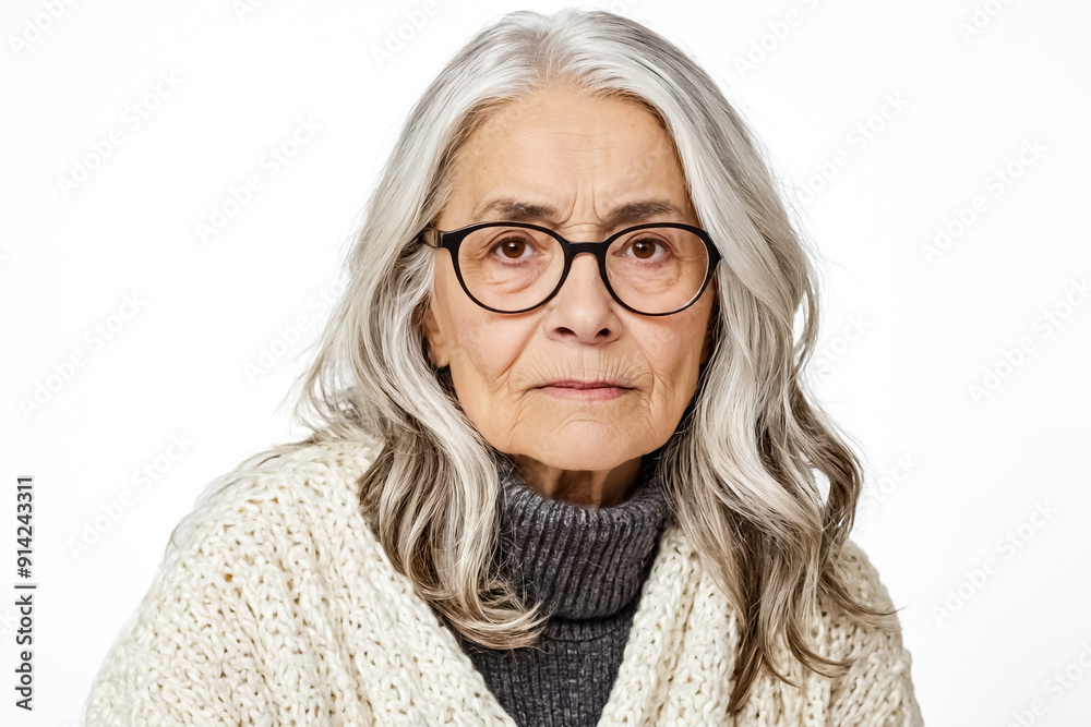 Portrait of a thoughtful senior woman Portrait of a thoughtful senior woman