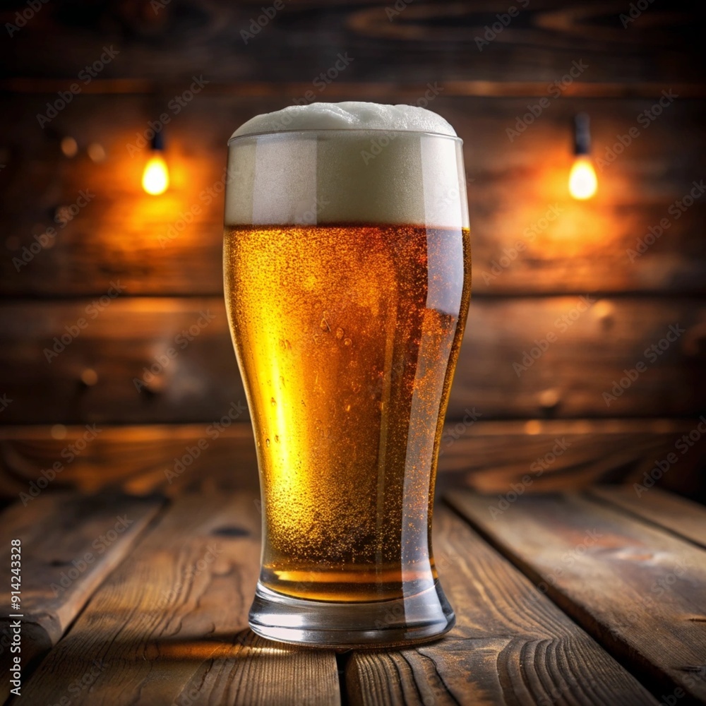 Celebrating Good Times with a Cold, Refreshing Craft Beer in a Pint Glass Celebrating Good Times with a Cold, Refreshing Craft Beer in a Pint Glass