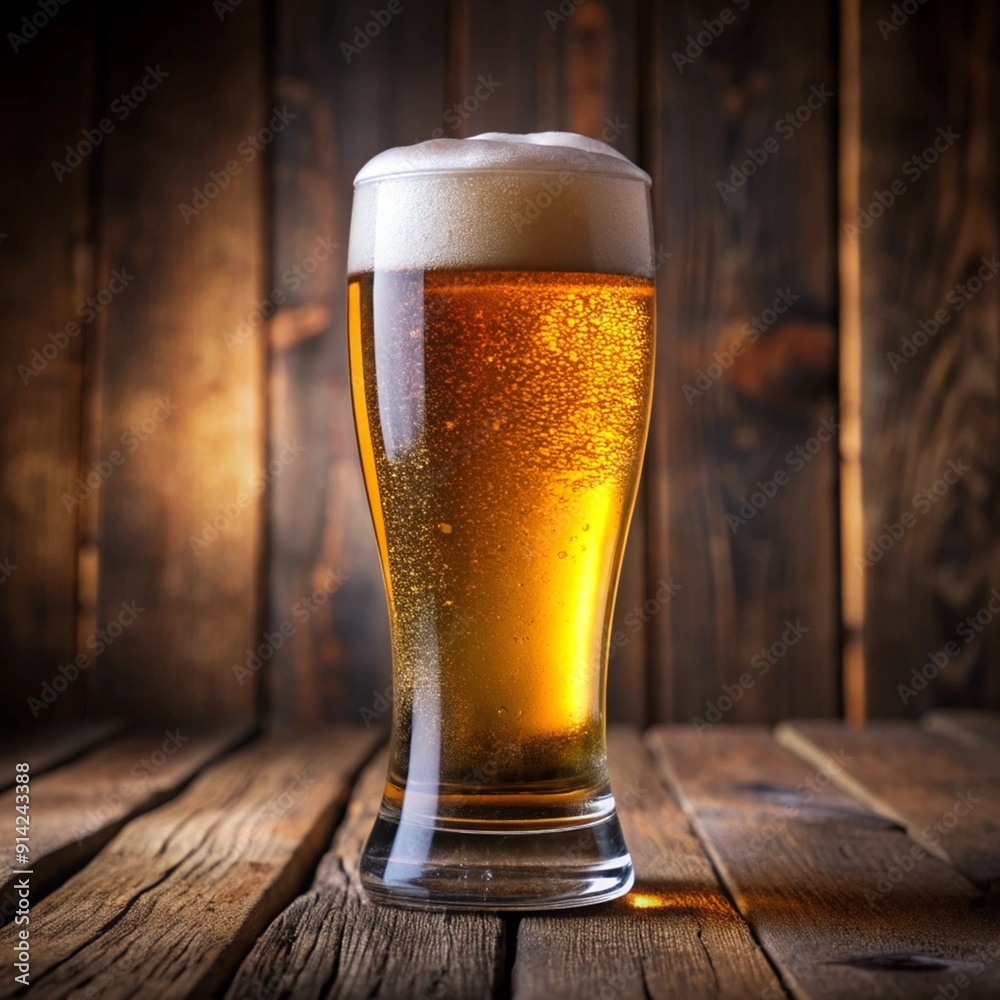 Celebrating Good Times with a Cold, Refreshing Craft Beer in a Pint Glass Celebrating Good Times with a Cold, Refreshing Craft Beer in a Pint Glass