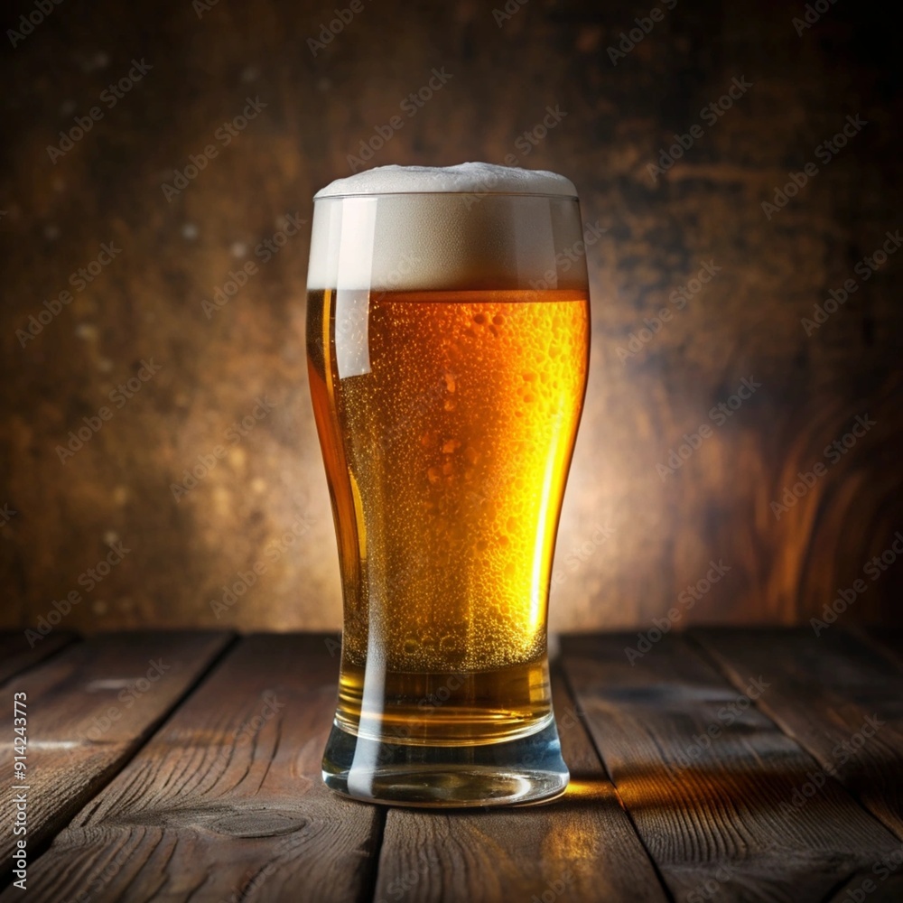Celebrating Good Times with a Cold, Refreshing Craft Beer in a Pint Glass Celebrating Good Times with a Cold, Refreshing Craft Beer in a Pint Glass