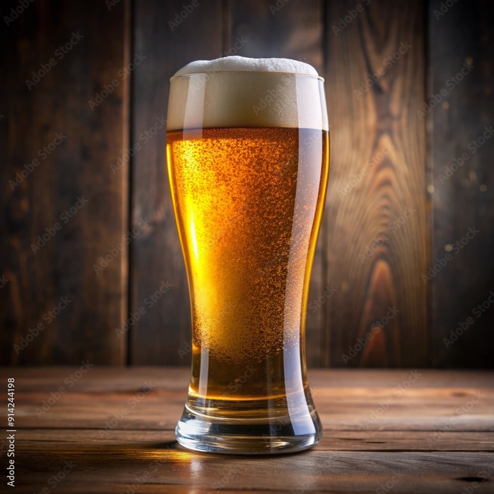 Celebrating Good Times with a Cold, Refreshing Craft Beer in a Pint Glass Celebrating Good Times with a Cold, Refreshing Craft Beer in a Pint Glass