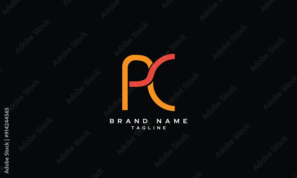 PC, CP, Abstract initial monogram letter alphabet logo design PC, CP, Abstract initial monogram letter alphabet logo design