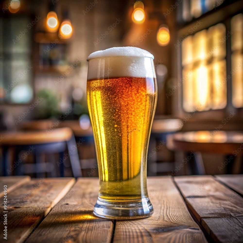 Celebrating Good Times with a Cold, Refreshing Craft Beer in a Pint Glass Celebrating Good Times with a Cold, Refreshing Craft Beer in a Pint Glass