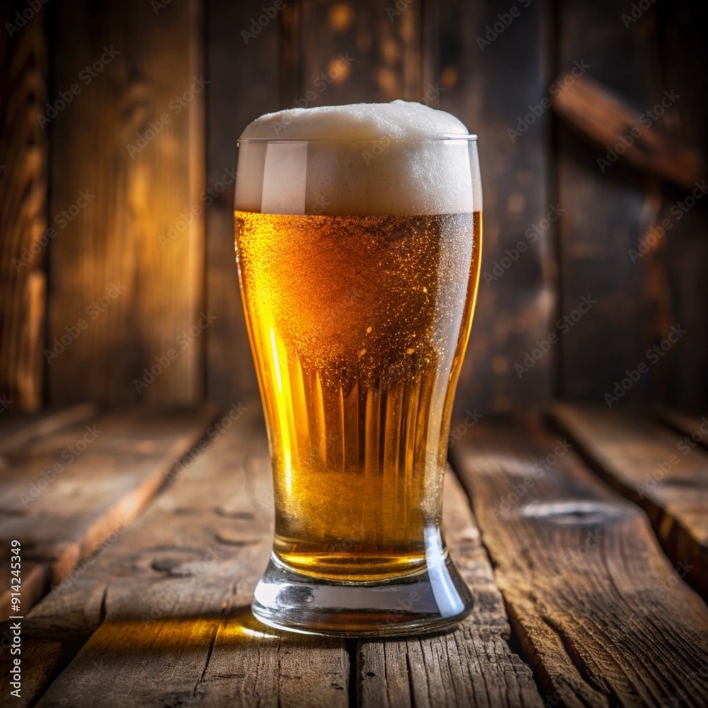 Celebrating Good Times with a Cold, Refreshing Craft Beer in a Pint Glass Celebrating Good Times with a Cold, Refreshing Craft Beer in a Pint Glass