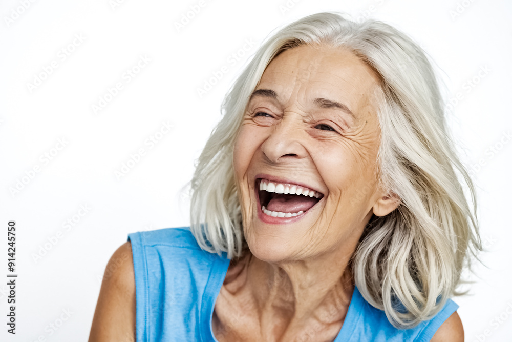 Senior Woman Laughing With Joy Senior Woman Laughing With Joy