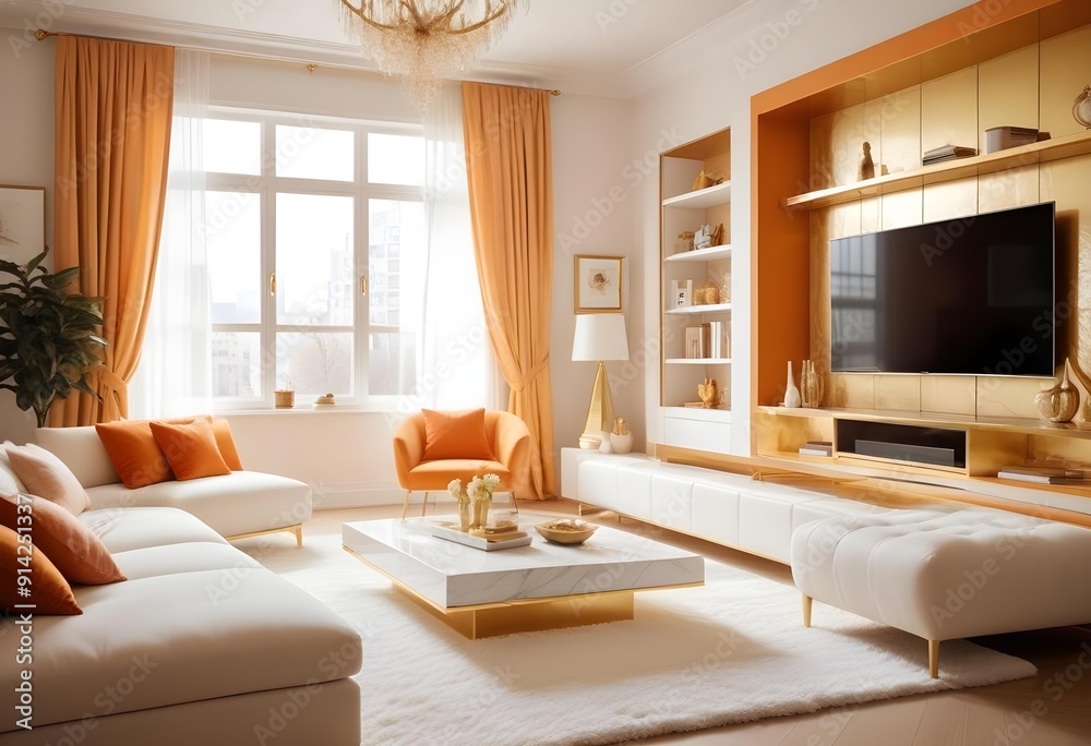 White and gold theme interior modern minimalism photo realism neww Style 3d Paints Doodle Illustration Deep View High Results 4k HD White and gold theme interior modern minimalism photo realism neww Style 3d Paints Doodle Illustration Deep View High Results 4k HD