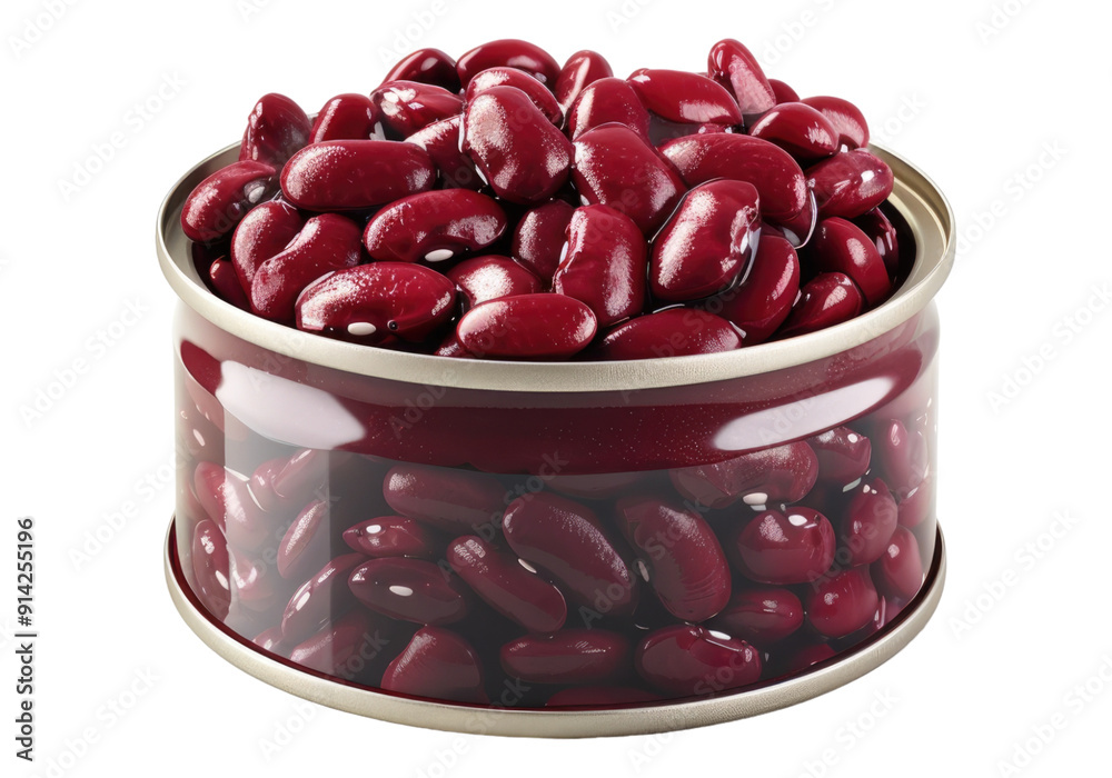 Canned red beans isolated on transparent background. Transparent PNG. Canned red beans isolated on transparent background. Transparent PNG.