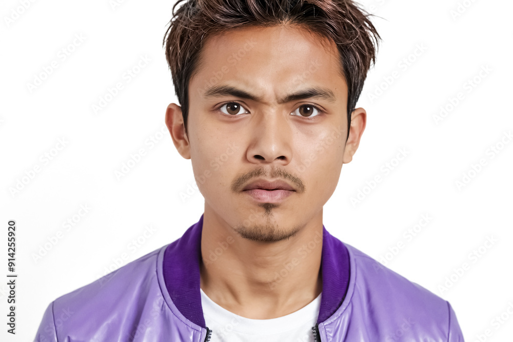 Young Man with Serious Expression Young Man with Serious Expression