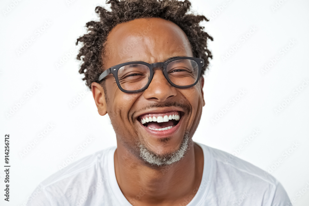 Portrait of a Happy Man With Glasses Portrait of a Happy Man With Glasses