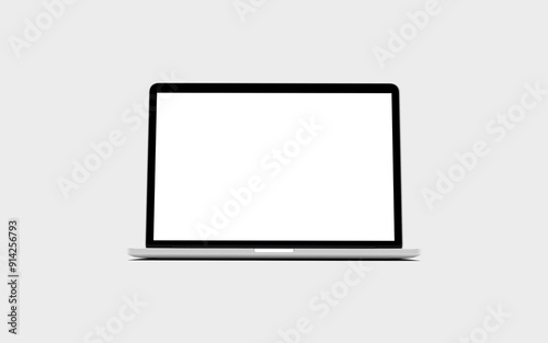 Laptop mockup on a white background