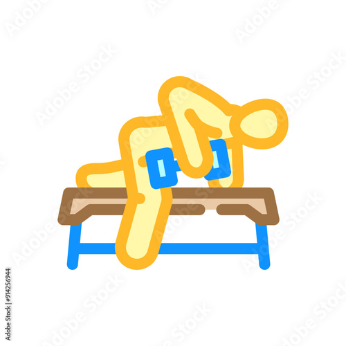 goblet squats fitness exercise leg color icon vector. goblet squats fitness exercise leg sign. isolated symbol illustration