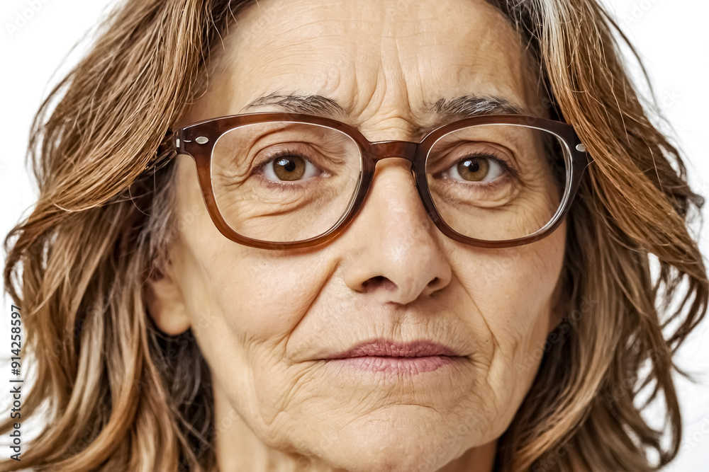 Close-up of a mature woman's face Close-up of a mature woman's face