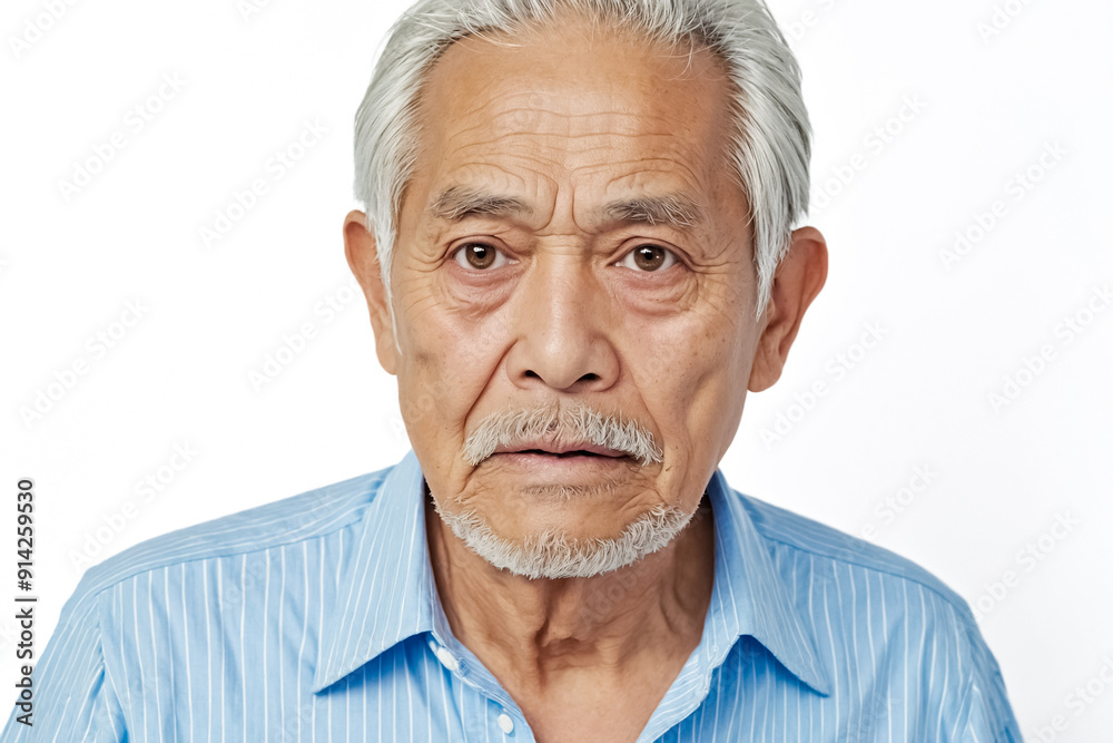 Portrait of a Senior Man with a Thoughtful Expression Portrait of a Senior Man with a Thoughtful Expression