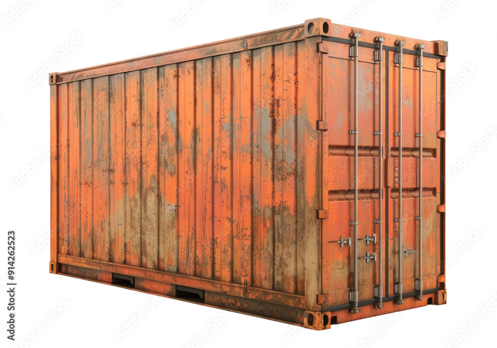 Cargo containers isolated on transparent background. Transparent PNG. Cargo containers isolated on transparent background. Transparent PNG.