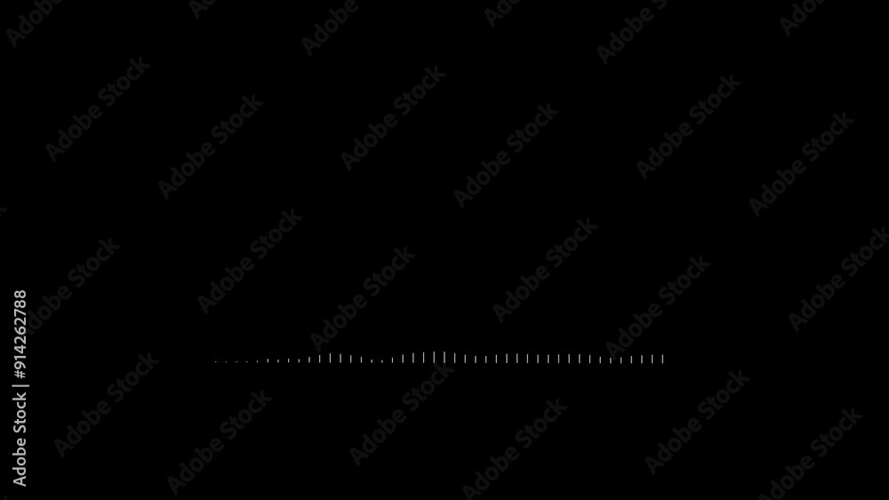 3d rendered illustration of an audio spectrum 