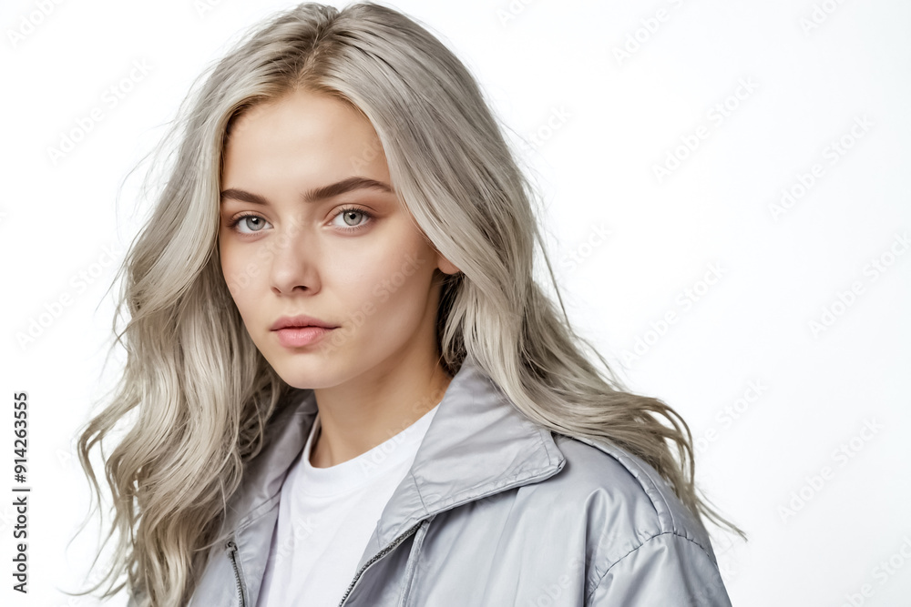 Portrait of a Young Woman with Blonde Hair Portrait of a Young Woman with Blonde Hair