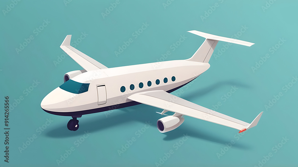 Minimalistic icon of a plane with a simple background, for advertisement Minimalistic icon of a plane with a simple background, for advertisement