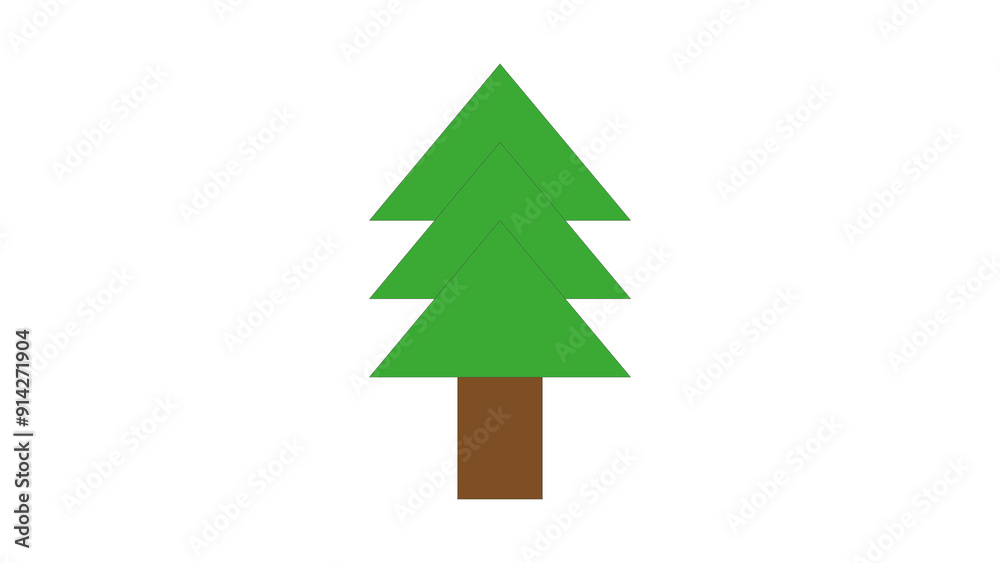 Obraz premium green christmas tree