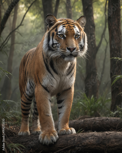 Majestic Tiger in a Forest