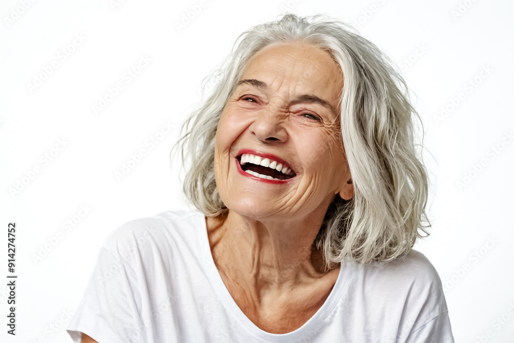 Portrait of a Senior Woman Laughing