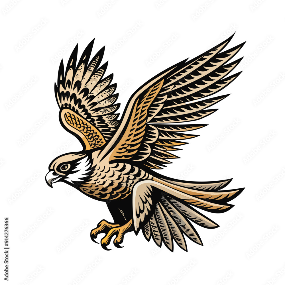 Obraz premium Old engraving style vector illustration