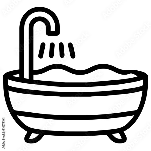 Elegant Bathtub for Relaxation and Luxurious Bathing Experience
