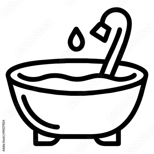 Elegant Bathtub for Relaxation and Luxurious Bathing Experience