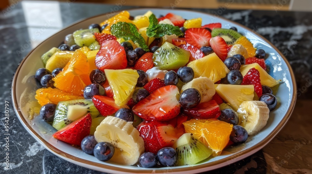 Fruit Salad with Yogurt and Honey Fruit Salad with Yogurt and Honey
