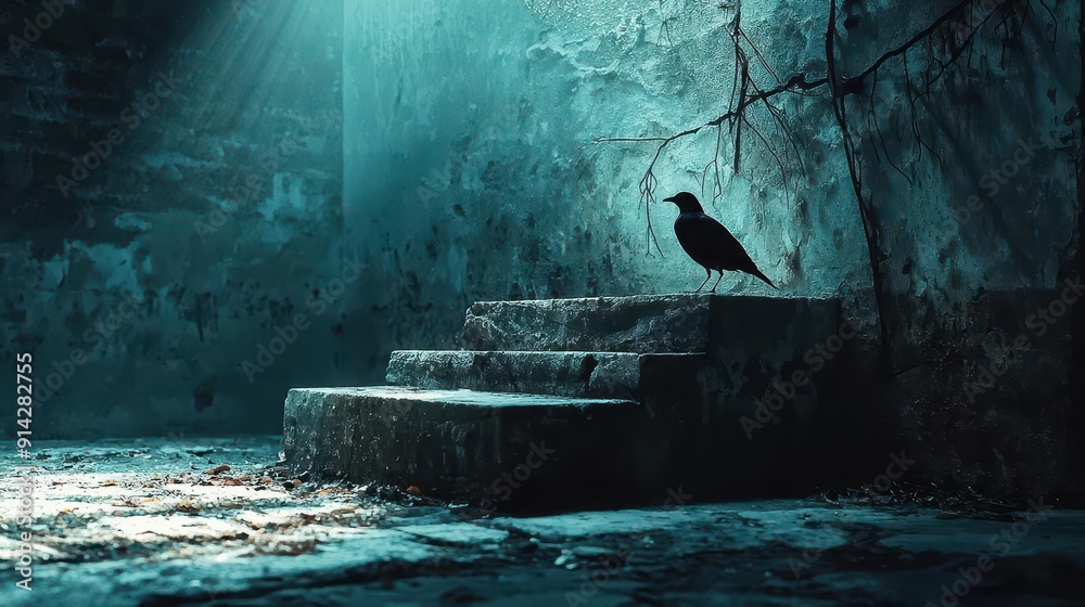 Obraz premium A moody product photo with added effects and digital manipulation, creating a dramatic scene,