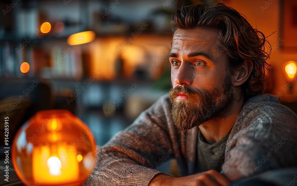 A worker in a cozy home UHD wallpaper A worker in a cozy home UHD wallpaper