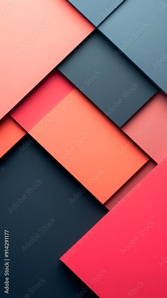 Flat lay composition of detailed geometric patterns in soft pastel colors arranged to form an abstract and minimalist design Stock Photo with copy space Flat lay composition of detailed geometric patterns in soft pastel colors arranged to form an abstract and minimalist design Stock Photo with copy space