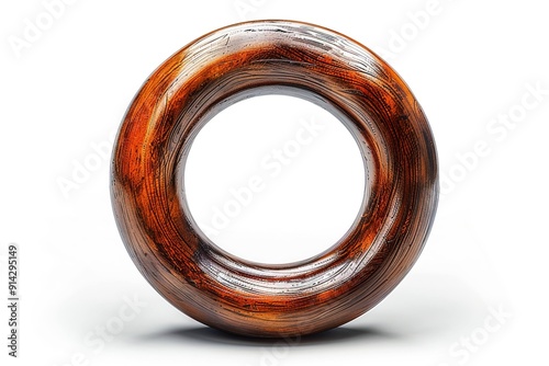 Fried onion ring on white background UHD wallpaper