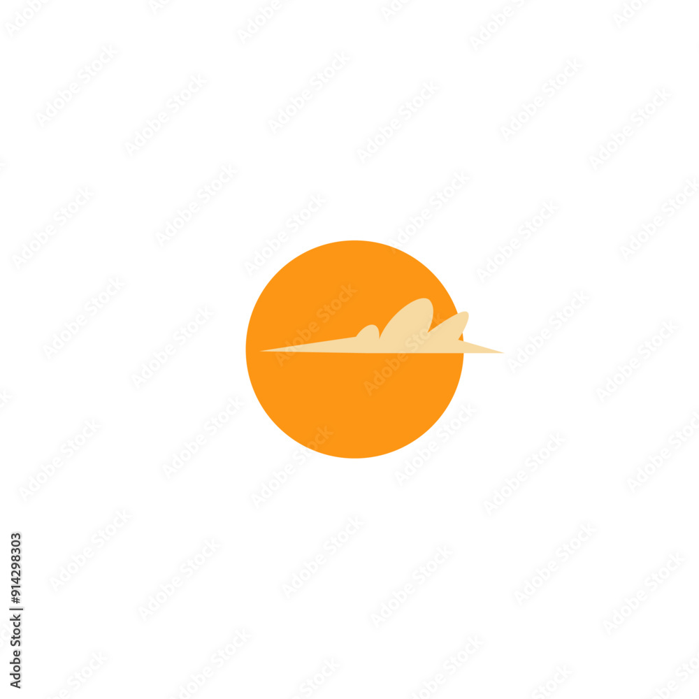 Sun logo icon flat vector design Sun logo icon flat vector design