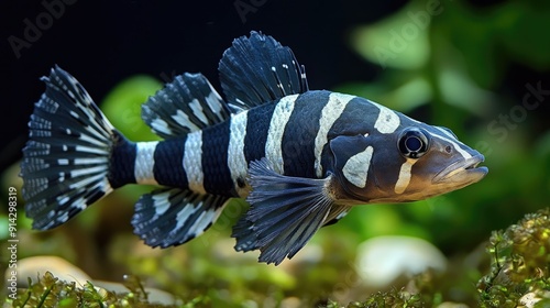 electric blue majesty a rayfinned fish in its underwater realm photo