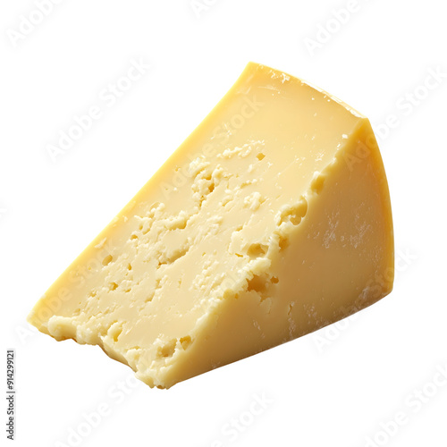 hard cheese isolated on transparent background Generative Ai. photo
