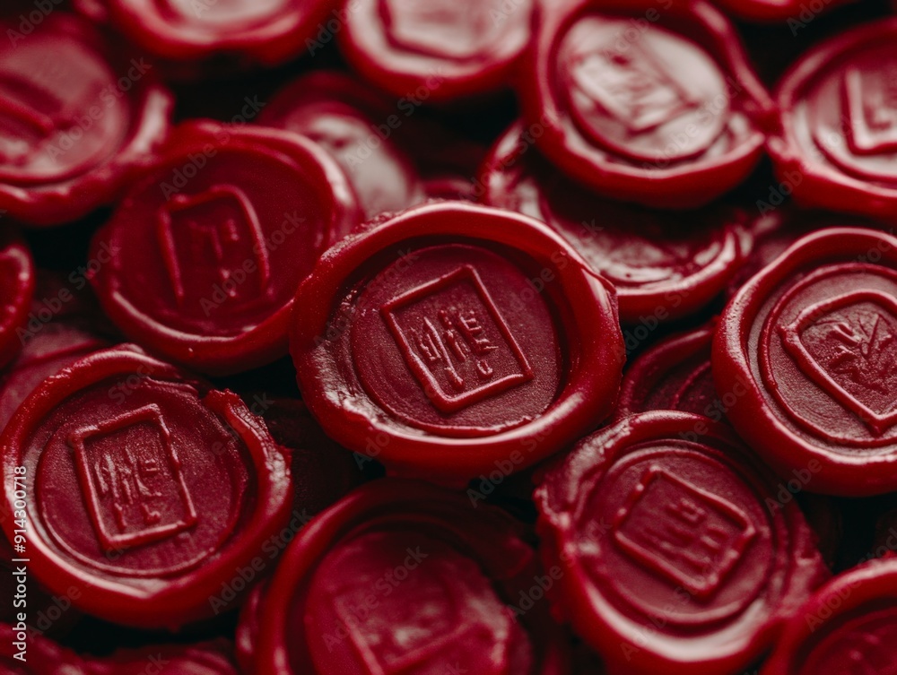 Red Wax Seals Close-up Macro Photography of Vintage Wax Stamps with Imprints, Authentic, Vintage, Antique, Seal, Security, Secret Red Wax Seals Close-up Macro Photography of Vintage Wax Stamps with Imprints, Authentic, Vintage, Antique, Seal, Security, Secret